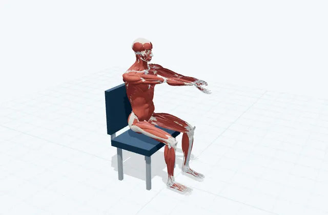 指を反らすの3D模式図