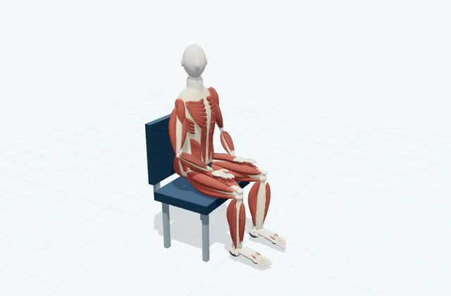 A schematic 3D view of Neck Rotation