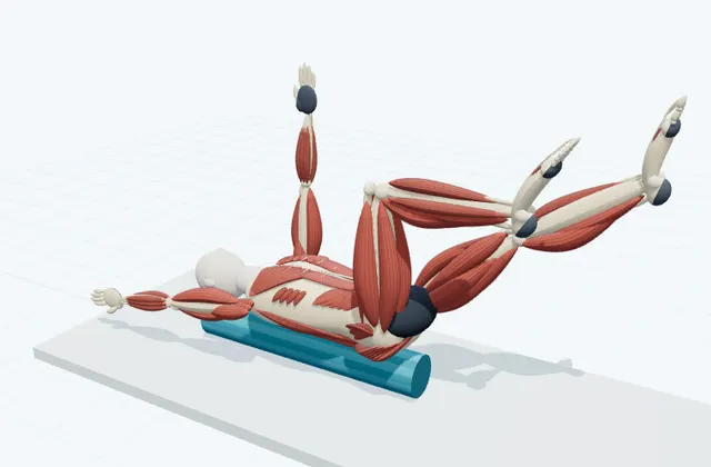 A schematic 3D view of Dead Bug on the Roller